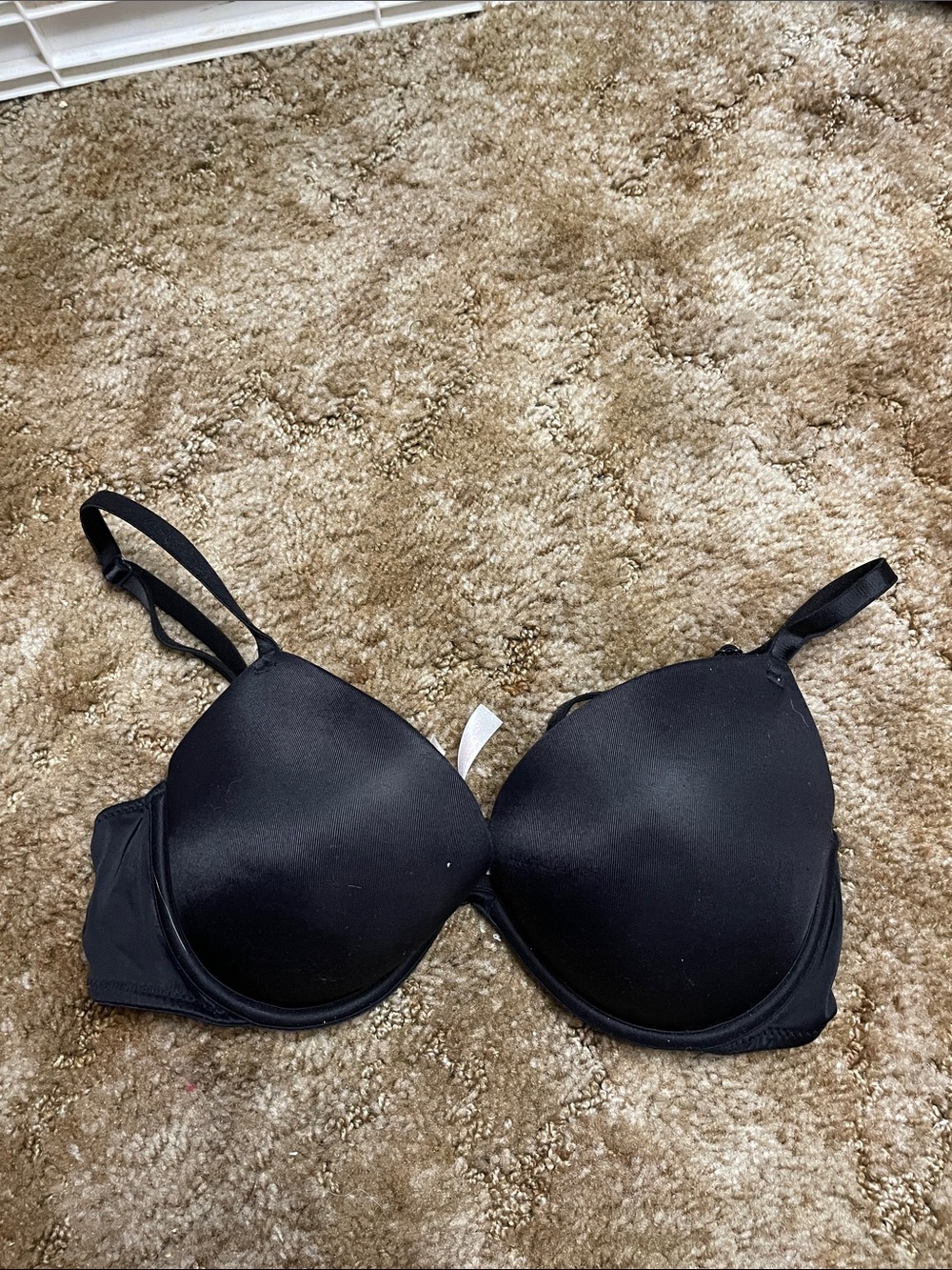 PINK‎ Victoria’s Secret Super Push Up Wear Everywhere Black Bra Size 34C